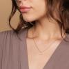 imagePAVOI 14K Gold Plated Cubic Zirconia Diamond Pendant Necklace for Women  Adjustable SliderYellow Gold