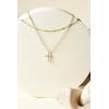 imagePAVOI 14K Gold Plated Layering Necklaces  Stylish Minimalist Design Pendant Necklaces  Butterfly Heart Lock Evil Eye Coin Lightning Bolt Circle Cross Pendants for WomenYellow Gold