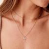imagePAVOI 14K Gold Plated Layering Necklaces  Stylish Minimalist Design Pendant Necklaces  Butterfly Heart Lock Evil Eye Coin Lightning Bolt Circle Cross Pendants for WomenYellow Gold