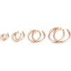 imagePAVOI 14K Gold Plated Lightweight Chunky Open Hoops for Women  Trendy Gold Hoop EarringsRose Gold