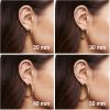 imagePAVOI 14K Gold Plated Lightweight Chunky Open Hoops for Women  Trendy Gold Hoop EarringsYellow Gold