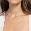 imagePAVOI 14K Gold Plated Opal Pendant Necklaces for Women  Created Opal Cubic Zirconia Dainty Necklace  Butterfly Round Triangle Antler Bar PendantsRose Gold