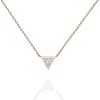 imagePAVOI 14K Gold Plated Opal Pendant Necklaces for Women  Created Opal Cubic Zirconia Dainty Necklace  Butterfly Round Triangle Antler Bar PendantsRose Gold