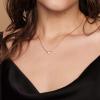 imagePAVOI 14K Gold Plated Opal Pendant Necklaces for Women  Created Opal Cubic Zirconia Dainty Necklace  Butterfly Round Triangle Antler Bar PendantsRose Gold