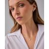 imagePAVOI 14K Gold Plated Opal Pendant Necklaces for Women  Created Opal Cubic Zirconia Dainty Necklace  Butterfly Round Triangle Antler Bar PendantsWhite Gold