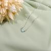 imagePAVOI 14K Gold Plated Opal Pendant Necklaces for Women  Created Opal Cubic Zirconia Dainty Necklace  Butterfly Round Triangle Antler Bar PendantsWhite Gold