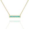 imagePAVOI 14K Gold Plated Opal Pendant Necklaces for Women  Created Opal Cubic Zirconia Dainty Necklace  Butterfly Round Triangle Antler Bar PendantsYellow Gold