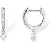 imagePAVOI 14K Gold Plated S925 Sterling Silver Post Lightweight DropDangle Huggie Earrings for Women  Religious Ornament Cross Evil Eye Clover Celtic  Dainty Earrings for WomenWhite Gold