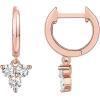 imagePAVOI 14K Gold Plated S925 Sterling Silver Post Lightweight DropDangle Huggie Earrings for Women  Religious Ornament Cross Evil Eye Clover Celtic  Dainty Earrings for WomenRose Gold