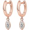 imagePAVOI 14K Gold Plated S925 Sterling Silver Post Lightweight DropDangle Huggie Earrings for Women  Religious Ornament Cross Evil Eye Clover Celtic  Dainty Earrings for WomenRose Gold
