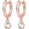 imagePAVOI 14K Gold Plated S925 Sterling Silver Post Lightweight DropDangle Huggie Earrings for Women  Religious Ornament Cross Evil Eye Clover Celtic  Dainty Earrings for WomenRose Gold