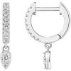 imagePAVOI 14K Gold Plated S925 Sterling Silver Post Lightweight DropDangle Huggie Earrings for Women  Religious Ornament Cross Evil Eye Clover Celtic  Dainty Earrings for WomenWhite Gold