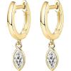 imagePAVOI 14K Gold Plated S925 Sterling Silver Post Lightweight DropDangle Huggie Earrings for Women  Religious Ornament Cross Evil Eye Clover Celtic  Dainty Earrings for WomenYellow Gold