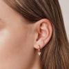 imagePAVOI 14K Gold Plated S925 Sterling Silver Post Lightweight DropDangle Huggie Earrings for Women  Religious Ornament Cross Evil Eye Clover Celtic  Dainty Earrings for WomenRose Gold