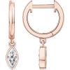 imagePAVOI 14K Gold Plated S925 Sterling Silver Post Lightweight DropDangle Huggie Earrings for Women  Religious Ornament Cross Evil Eye Clover Celtic  Dainty Earrings for WomenRose Gold