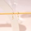 imagePAVOI 14K Gold Plated S925 Sterling Silver Post Lightweight DropDangle Huggie Earrings for Women  Religious Ornament Cross Evil Eye Clover Celtic  Dainty Earrings for WomenVermeil  Yellow