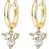 imagePAVOI 14K Gold Plated S925 Sterling Silver Post Lightweight DropDangle Huggie Earrings for Women  Religious Ornament Cross Evil Eye Clover Celtic  Dainty Earrings for WomenYellow Gold