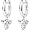 imagePAVOI 14K Gold Plated S925 Sterling Silver Post Lightweight DropDangle Huggie Earrings for Women  Religious Ornament Cross Evil Eye Clover Celtic  Dainty Earrings for WomenWhite Gold