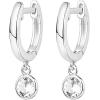 imagePAVOI 14K Gold Plated S925 Sterling Silver Post Lightweight DropDangle Huggie Earrings for Women  Religious Ornament Cross Evil Eye Clover Celtic  Dainty Earrings for WomenWhite Gold