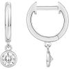 imagePAVOI 14K Gold Plated S925 Sterling Silver Post Lightweight DropDangle Huggie Earrings for Women  Religious Ornament Cross Evil Eye Clover Celtic  Dainty Earrings for WomenWhite Gold