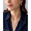 imagePAVOI 14K Gold Plated Simulated Diamond Tennis Necklaces for Women  Classic Tennis Chain  Timeless Station Round and Pear Cubic Zirconia Stones Choker NecklaceStation