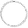imagePAVOI 14K Gold Plated Simulated Diamond Tennis Necklaces for Women  Classic Tennis Chain  Timeless Station Round and Pear Cubic Zirconia Stones Choker NecklacePear  15 Inches