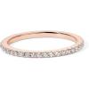imagePAVOI 14K Gold Plated Solid 925 Sterling Silver CZ Simulated Diamond Stackable Ring Eternity Bands for WomenRose Gold