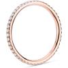 imagePAVOI 14K Gold Plated Solid 925 Sterling Silver CZ Simulated Diamond Stackable Ring Eternity Bands for WomenRose Gold
