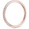 imagePAVOI 14K Gold Plated Solid 925 Sterling Silver CZ Simulated Diamond Stackable Ring Eternity Bands for WomenRose Gold