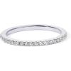 imagePAVOI 14K Gold Plated Solid 925 Sterling Silver CZ Simulated Diamond Stackable Ring Eternity Bands for WomenWhite Gold