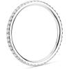 imagePAVOI 14K Gold Plated Solid 925 Sterling Silver CZ Simulated Diamond Stackable Ring Eternity Bands for WomenWhite Gold