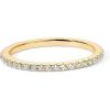 imagePAVOI 14K Gold Plated Solid 925 Sterling Silver CZ Simulated Diamond Stackable Ring Eternity Bands for WomenYellow Gold