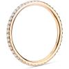 imagePAVOI 14K Gold Plated Solid 925 Sterling Silver CZ Simulated Diamond Stackable Ring Eternity Bands for WomenYellow Gold