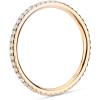 imagePAVOI 14K Gold Plated Solid 925 Sterling Silver CZ Simulated Diamond Stackable Ring Eternity Bands for WomenYellow Gold