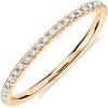 imagePAVOI 14K Gold Plated Solid 925 Sterling Silver CZ Simulated Diamond Stackable Ring Eternity Bands for WomenYellow Gold