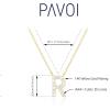 imagePAVOI 14K White Gold Plated Cubic Zirconia Initial Necklace  Letter Dainty Necklaces for Women R