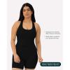 imageRacerback Workout Tank Tops for Women Built in Bra  Medium Support Scoop Athletic Tank Top Shelf Bra HiPerformBlack