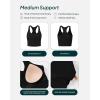 imageRacerback Workout Tank Tops for Women Built in Bra  Medium Support Scoop Athletic Tank Top Shelf Bra HiPerformBlack