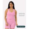 imageRacerback Workout Tank Tops for Women Built in Bra  Medium Support Scoop Athletic Tank Top Shelf Bra HiPerformPetal
