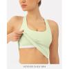 imageRacerback Workout Tank Tops for Women Built in Bra  Medium Support Scoop Athletic Tank Top Shelf Bra HiPerformPistachio