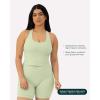 imageRacerback Workout Tank Tops for Women Built in Bra  Medium Support Scoop Athletic Tank Top Shelf Bra HiPerformPistachio