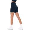 imageSeamless Shorts  Sculpting Compression High Waisted 45quot ampamp 6quot Scrunch Butt Ribbed SculptForm Biker ShortsMidnight
