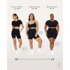 imageSeamless Shorts  Sculpting Compression High Waisted 45quot ampamp 6quot Scrunch Butt Ribbed SculptForm Biker ShortsMidnight