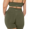 imageSeamless Shorts  Sculpting Compression High Waisted 45quot ampamp 6quot Scrunch Butt Ribbed SculptForm Biker ShortsOlive