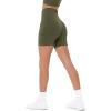 imageSeamless Shorts  Sculpting Compression High Waisted 45quot ampamp 6quot Scrunch Butt Ribbed SculptForm Biker ShortsOlive