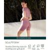 imageSeamless Shorts  Sculpting Compression High Waisted 45quot ampamp 6quot Scrunch Butt Ribbed SculptForm Biker ShortsStone