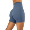 imageSeamless Shorts  Sculpting Compression High Waisted 45quot ampamp 6quot Scrunch Butt Ribbed SculptForm Biker ShortsStone