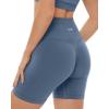 imageSeamless Shorts  Sculpting Compression High Waisted 45quot ampamp 6quot Scrunch Butt Ribbed SculptForm Biker ShortsStone