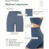 imageSeamless Shorts  Sculpting Compression High Waisted 45quot ampamp 6quot Scrunch Butt Ribbed SculptForm Biker ShortsStone