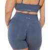imageSeamless Shorts  Sculpting Compression High Waisted 45quot ampamp 6quot Scrunch Butt Ribbed SculptForm Biker ShortsStone